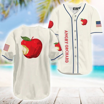 Angry Orchard USA Flag Baseball Jersey - VinoVogue.com