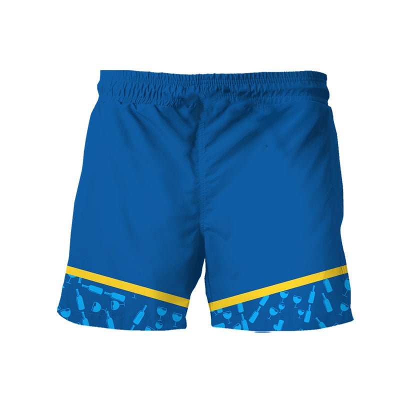 Corona Extra Bottle Pattern Swim Trunks - VinoVogue.com