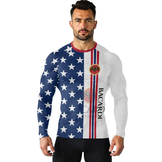 Bacardi Fourth Of July Rash Guard - VinoVogue.com