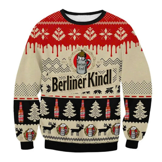 Berliner Kindl Christmas Ugly Sweater - VinoVogue.com