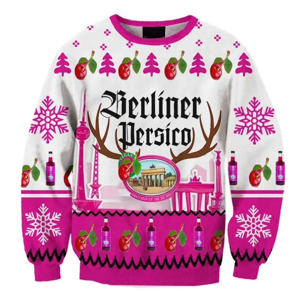 Berliner Persico Christmas Reindeer Ugly Sweater - VinoVogue.com
