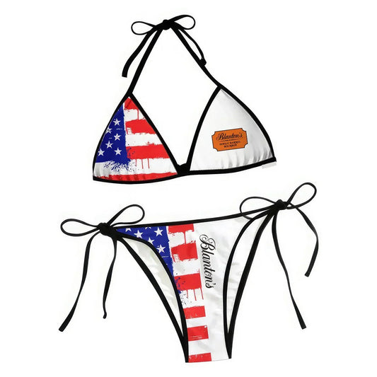 Blanton's American Flag Triangle Beach Bikini - VinoVogue.com