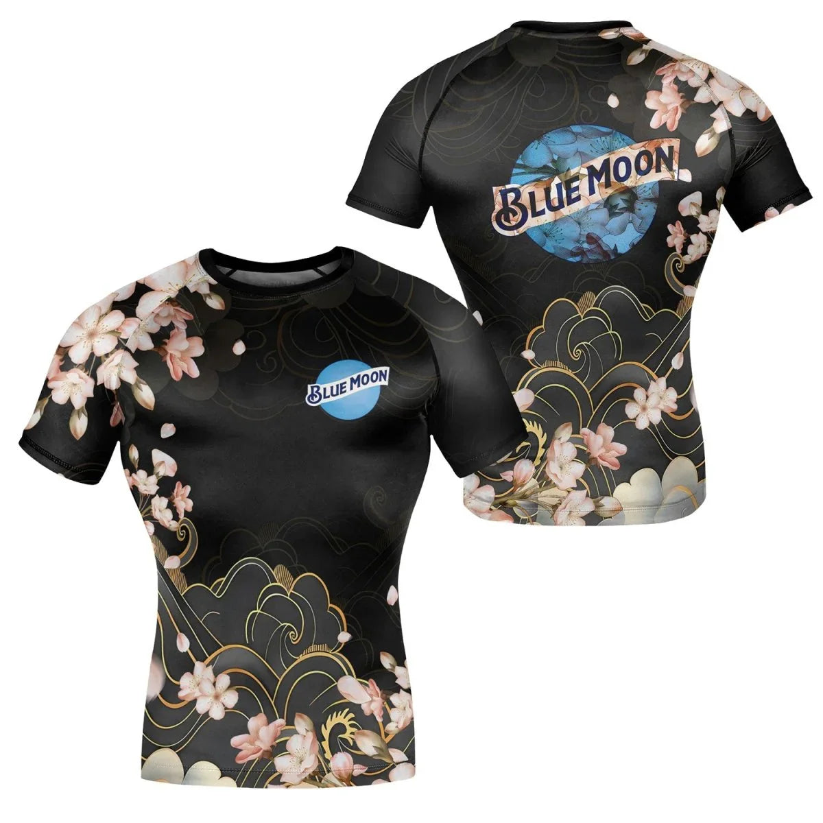 Blue Moon Blossom Rash Guard - VinoVogue.com