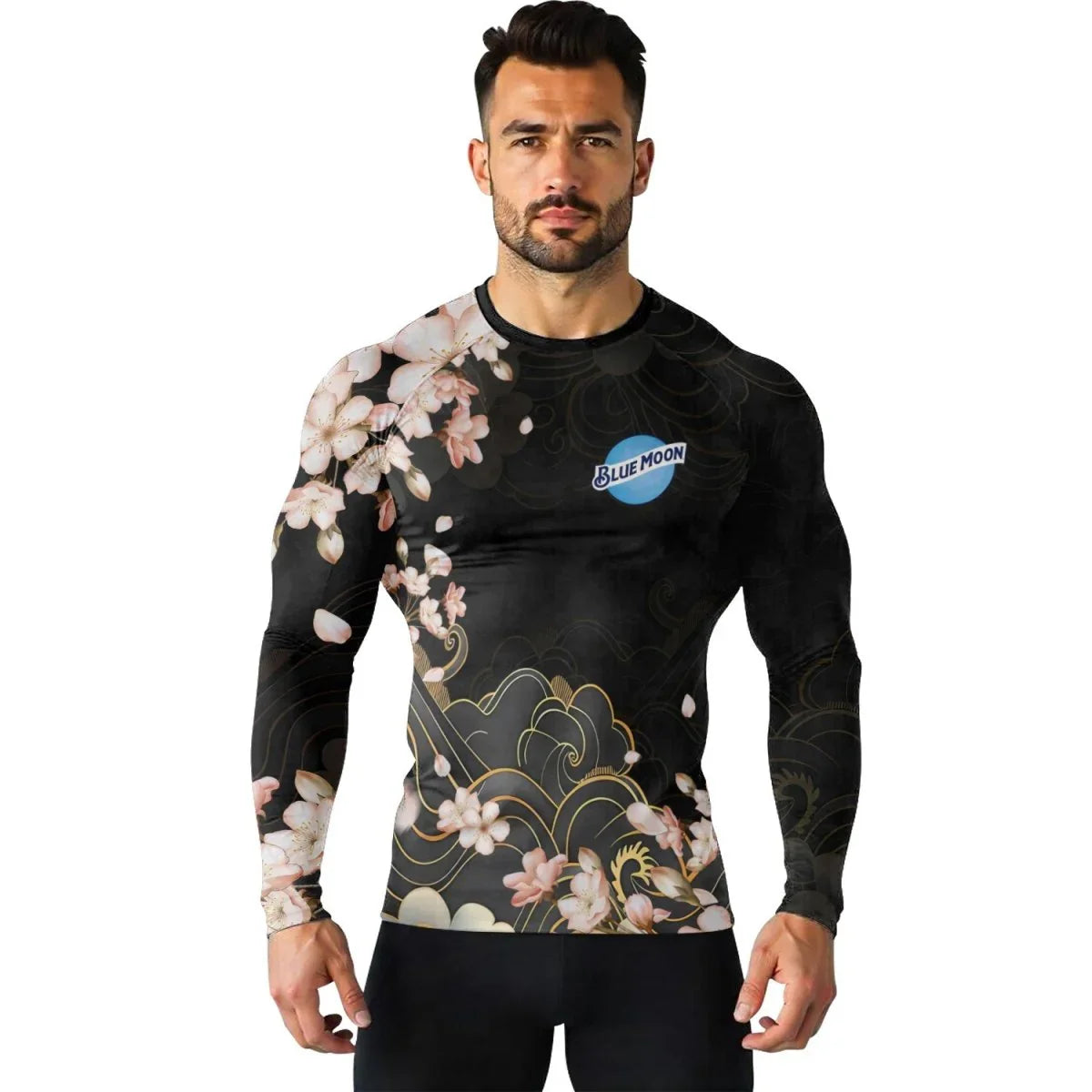 Blue Moon Blossom Rash Guard - VinoVogue.com