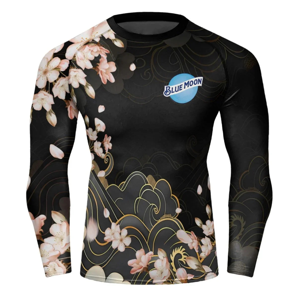 Blue Moon Blossom Rash Guard - VinoVogue.com