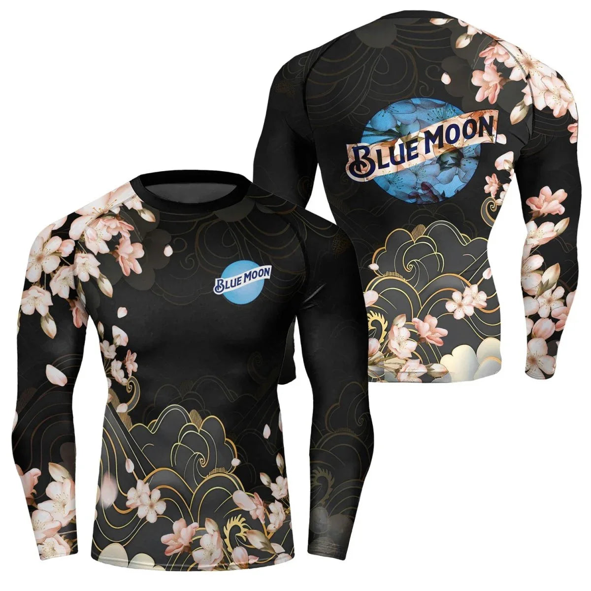 Blue Moon Blossom Rash Guard - VinoVogue.com