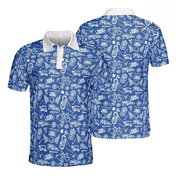 Bud Light Doodle Art Polo Shirt - VinoVogue.com