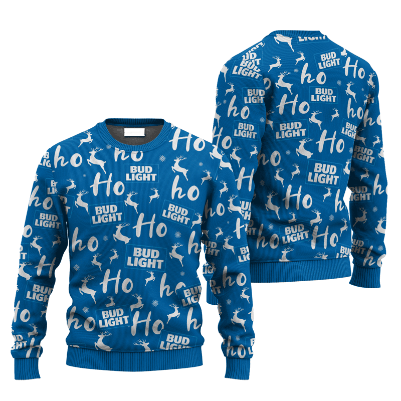 Bud Light HoHoHo Ugly Sweater - VinoVogue.com