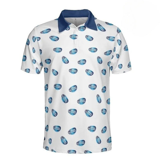 Bud Light Polo Shirt - VinoVogue.com