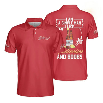 Budweiser And Boobs Polo Shirt - VinoVogue.com