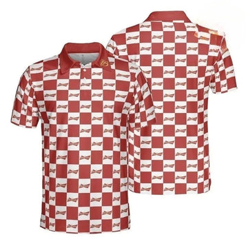 Budweiser Collab Gingham Polo Shirt - VinoVogue.com
