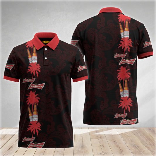 Tropical Budweiser Is With You Polo Shirt