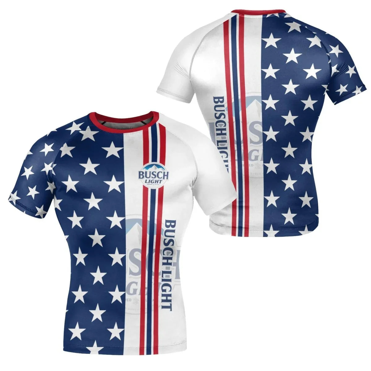 Busch Light Fourth Of July Rash Guard - VinoVogue.com