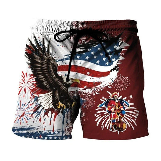 Captain Morgan Eagle of Freedom Swim Trunks - VinoVogue.com