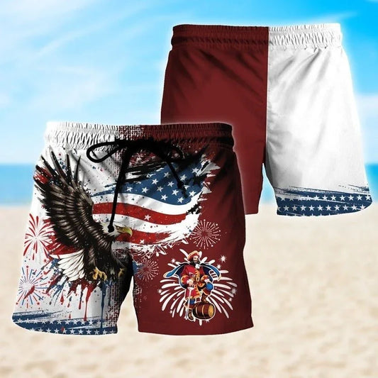 Captain Morgan Eagle of Freedom Swim Trunks - VinoVogue.com