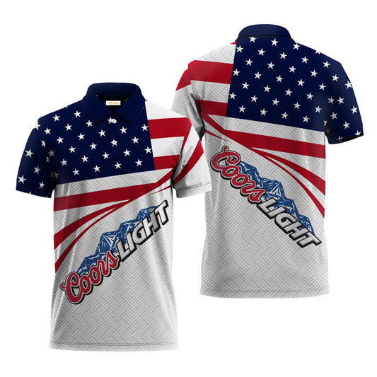 Coors Light Independence Day Polo Shirt