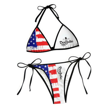 Don Julio American Flag Triangle Beach Bikini - VinoVogue.com
