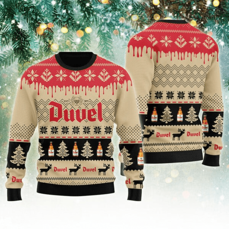 Duvel Christmas Festival Ugly Sweater - VinoVogue.com