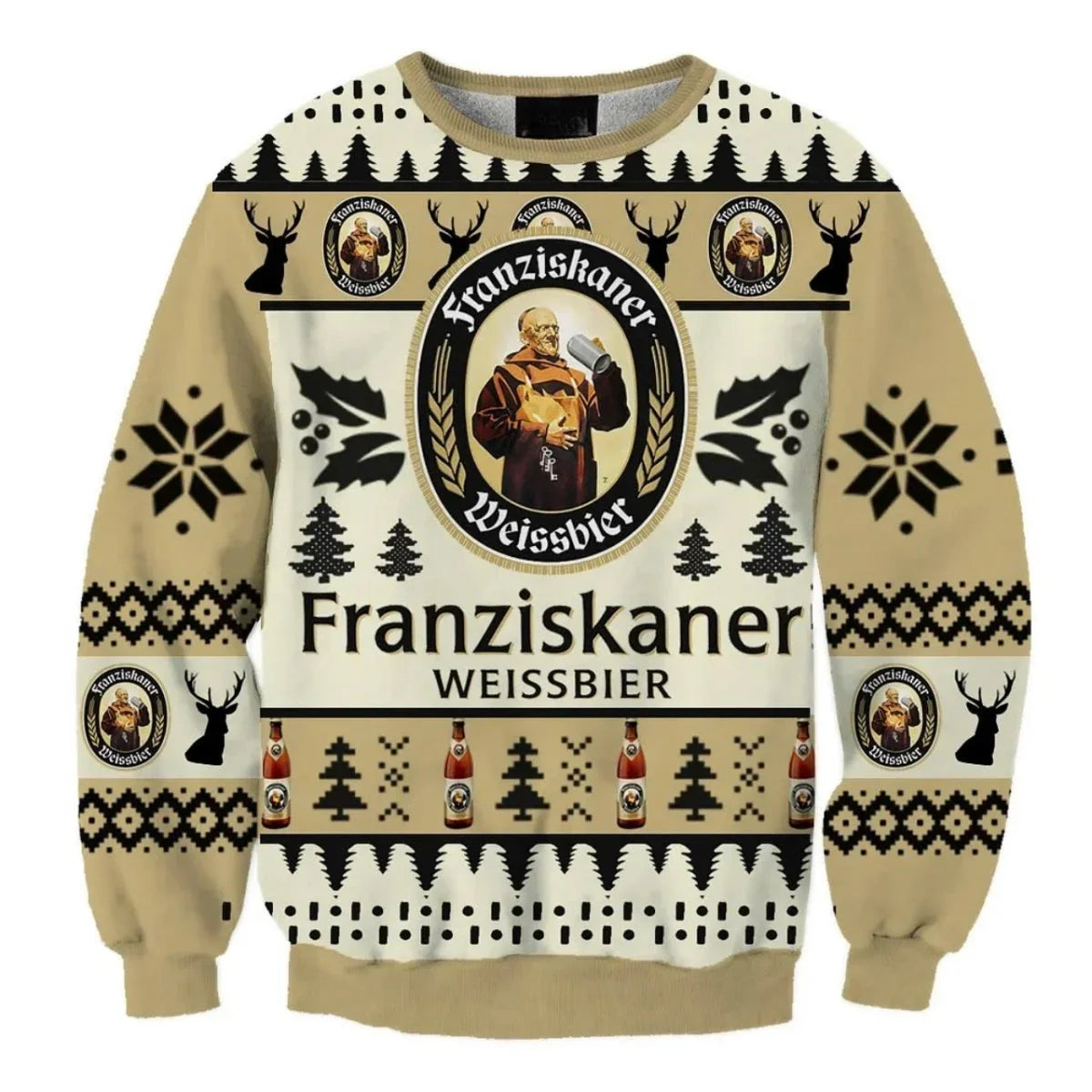 Franziskaner Weissbier Christmas Holiday Ugly Sweater - VinoVogue.com