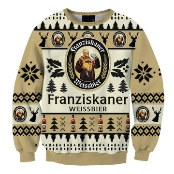 Franziskaner Weissbier Christmas Holiday Ugly Sweater - VinoVogue.com