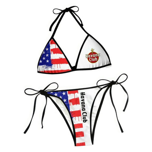 Havana Club American Flag Triangle Beach Bikini - VinoVogue.com