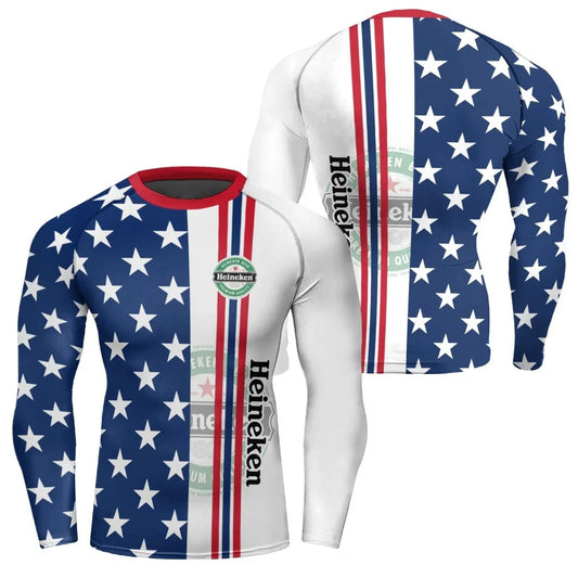 Heineken Fourth Of July Rash Guard - VinoVogue.com