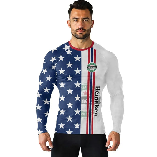 Heineken Fourth Of July Rash Guard - VinoVogue.com