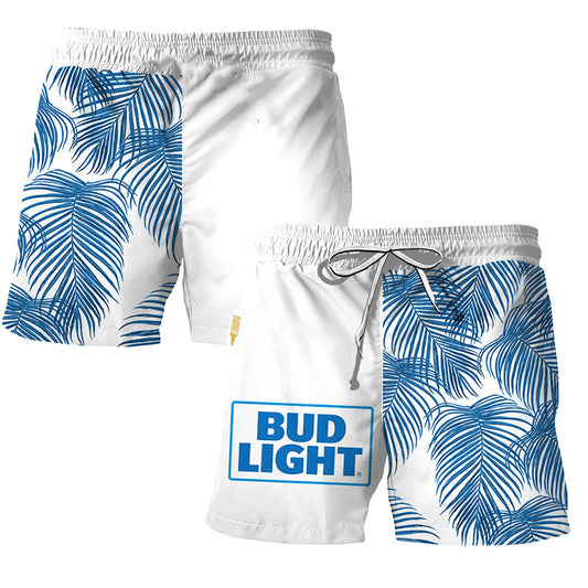 Bud Light Tropical Fern Swim Trunks
