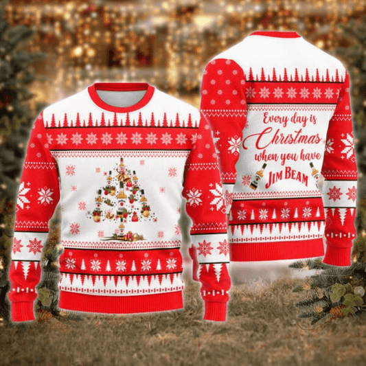 Jim Beam Christmas Tree Ugly Sweater - VinoVogue.com