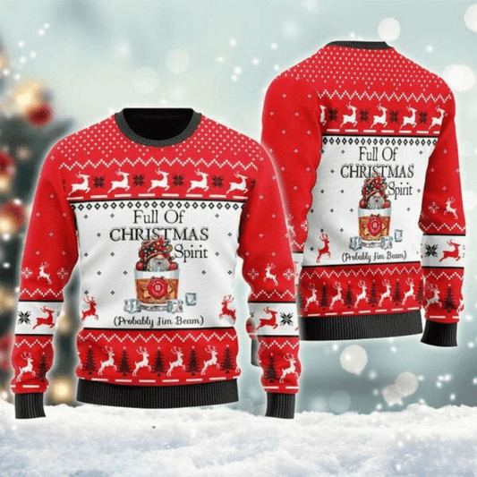 Jim Beam Full of Christmas Ugly Sweater - VinoVogue.com