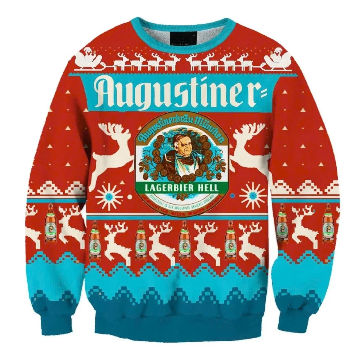 Langerbier Hell Christmas Reindeer Ugly Sweater - VinoVogue.com