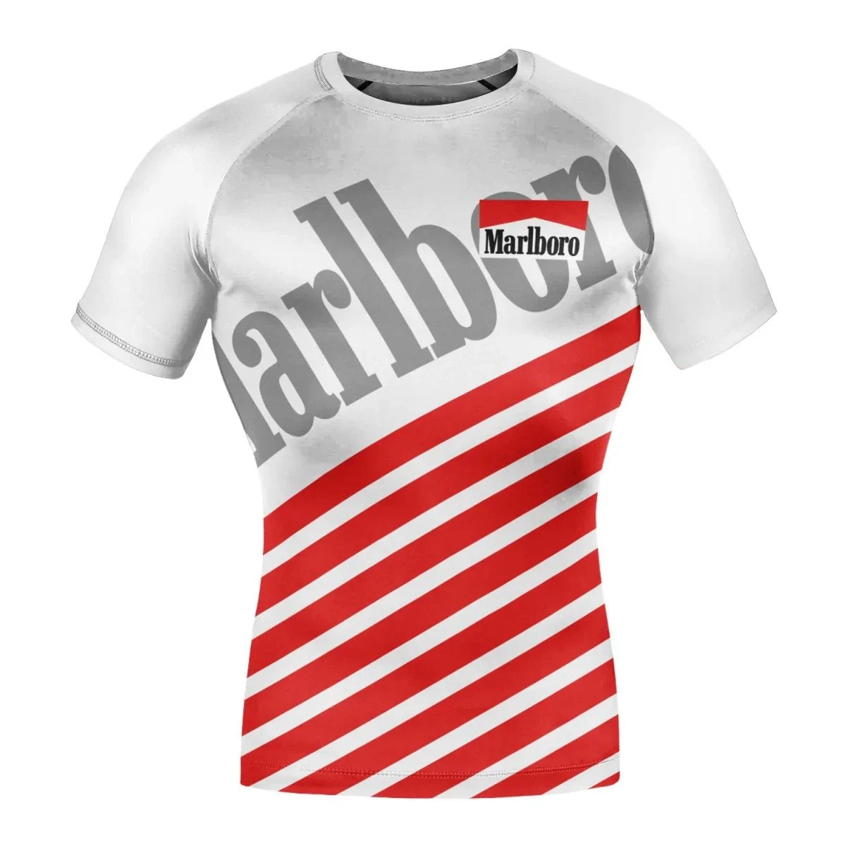 Marlboro Diagonal Stripe Rash Guard - VinoVogue.com