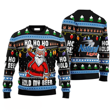 Natural Light Drunken Santa Ugly Sweater