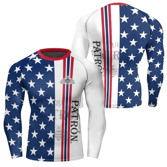 Patron Fourth Of July Rash Guard - VinoVogue.com