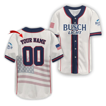Personalized Busch Light Diamond League Americana Baseball Jersey - VinoVogue.com