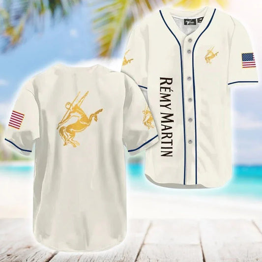 Remy Martin USA Flag Baseball Jersey - VinoVogue.com