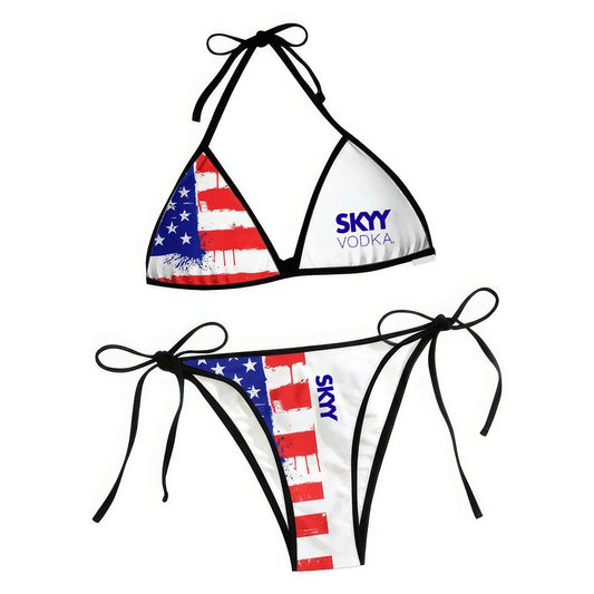SKYY American Flag Triangle Beach Bikini - VinoVogue.com