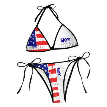 SKYY American Flag Triangle Beach Bikini - VinoVogue.com