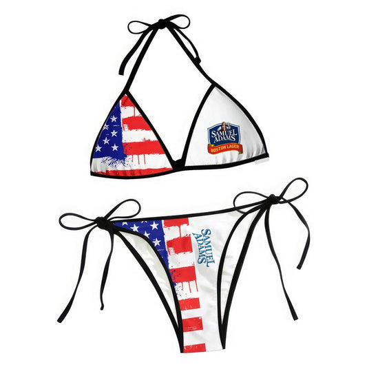 Samuel Adams American Flag Triangle Beach Bikini - VinoVogue.com