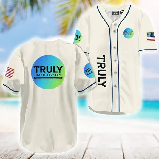 Truly Hard Seltzer USA Flag Baseball Jersey - VinoVogue.com