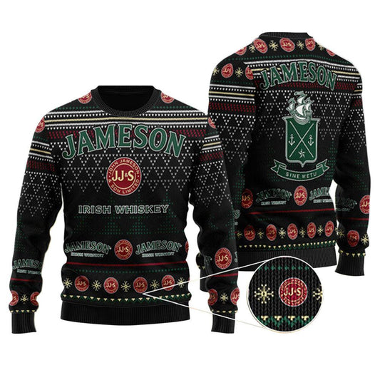 Black Jameson Christmas Ugly Sweater