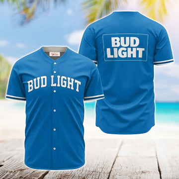Bud Light Blue Basic Jersey Shirt - VinoVogue.com