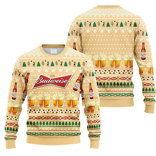 Budweiser Novelty Christmas Ugly Sweater