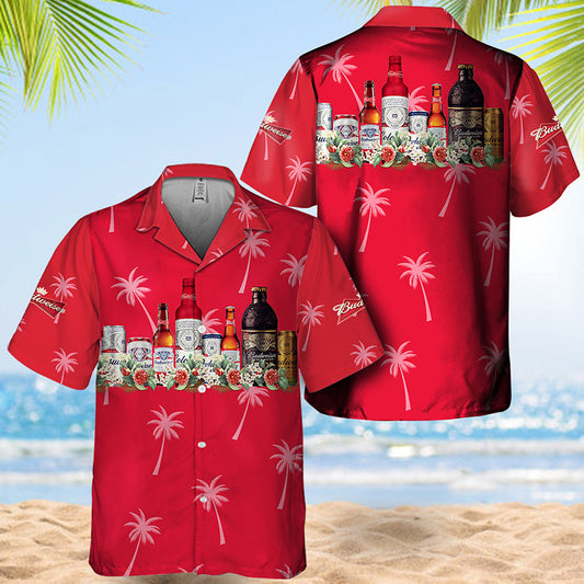 Budweiser Tropical Liquor Paradise Hawaiian Shirt
