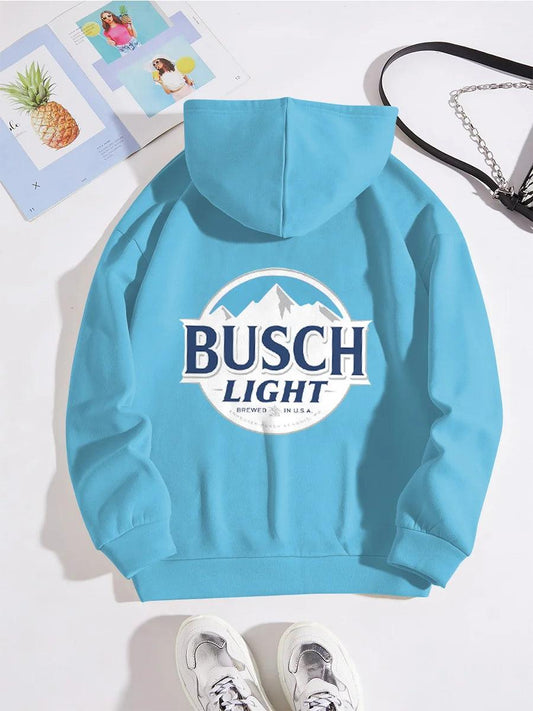 Busch Light Basic Light Blue Hoodie