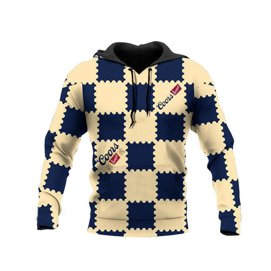 Coors Banquet Checkered Stripes Hoodie