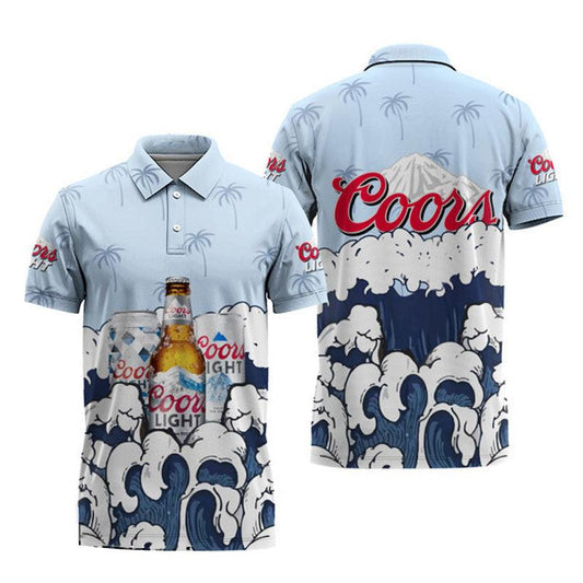Coors Light Summer Waves Polo Shirt