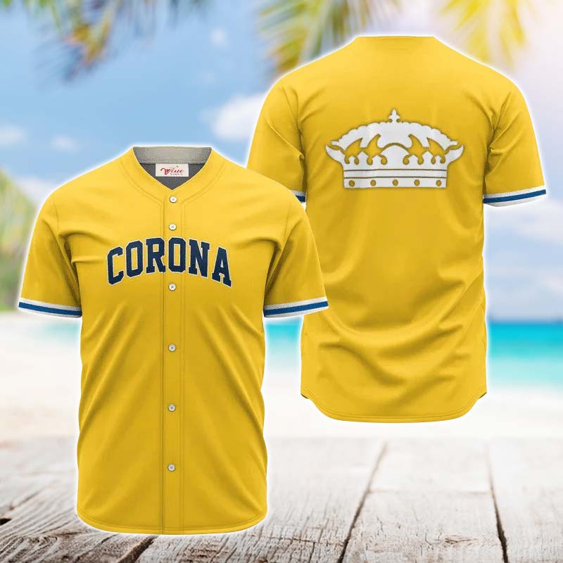 Corona Extra Yellow Basic Jersey Shirt - VinoVogue.com