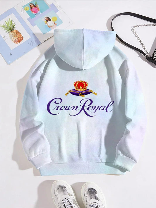 Crown Royal Art Tie Dyed Color Block Hoodie