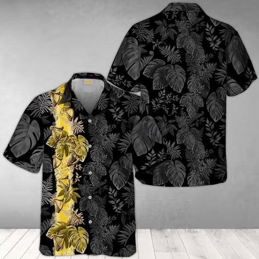 Guinness Tropical Palm Leaves Hawaiian Shirt